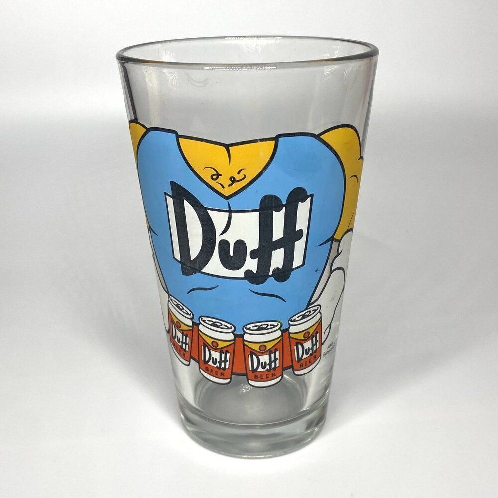 Duff Man The Simpsons Drinking Glass
